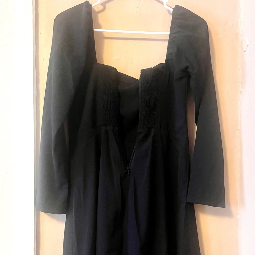 🏷️ Abercrombie & Fitch • long black maxi dress with side slit